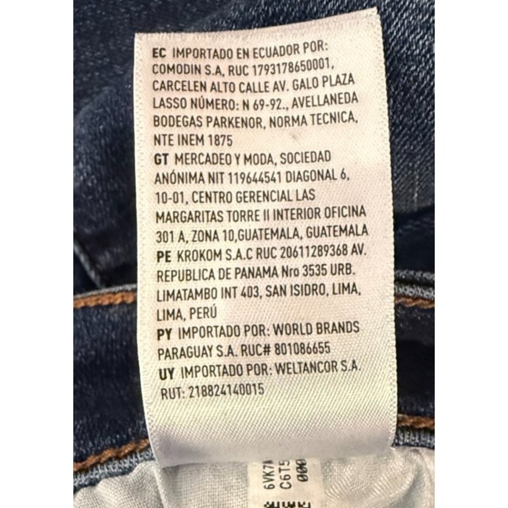 American Eagle Next Level Stretch Jeans Women's 12 Long Dark Wash Straight Leg D - Picture 7 of 10